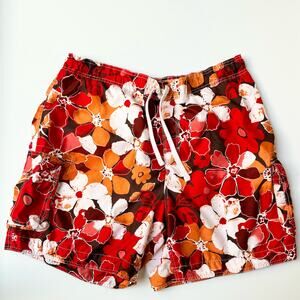 Ocean Pacific Red Orange Swim Trunk Shorts  Men's 2XL 44/46